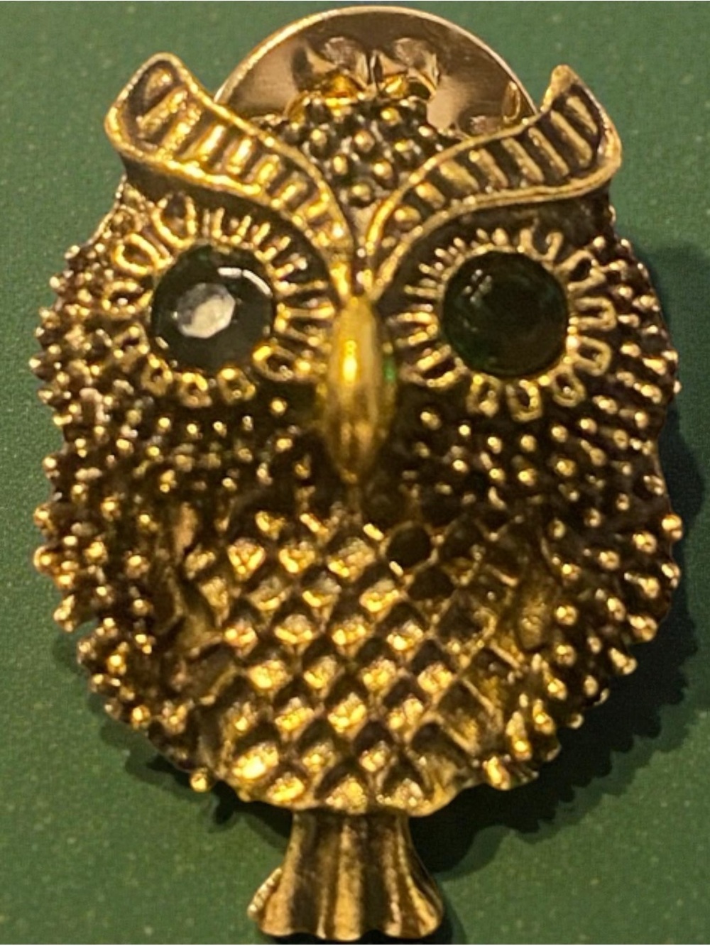 Gold Owl Brooch Pin - Elegant Women’s Jewelry